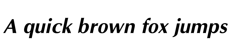 Preview of UTM Aptima Bold Italic