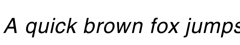 Preview of UTM Helve Italic